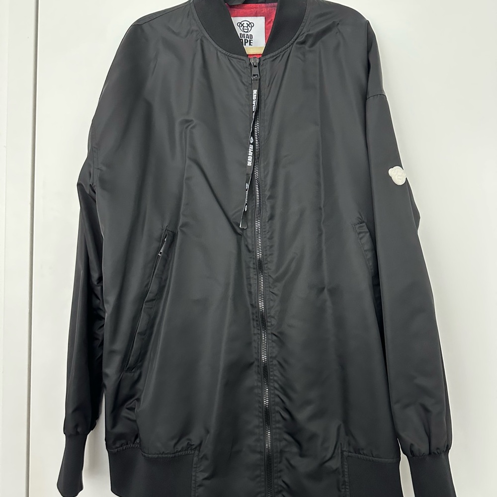Oversized Dead Ape Black Bomber Jacket